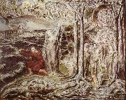 William Blake The Circle of the Life of Man oil